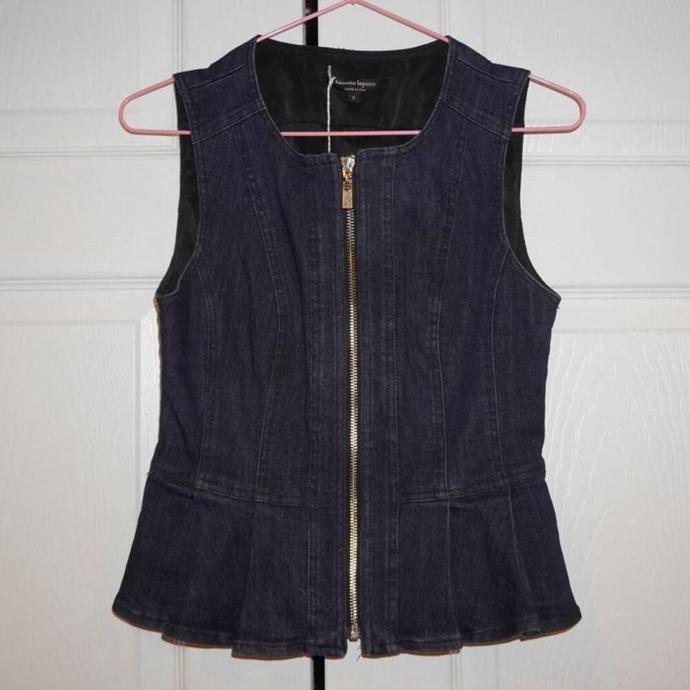 Nanette-lepore Women's Navy and Blue Blouse